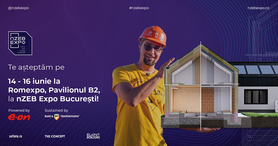 nZEB Expo, cel mai mare eveniment local din domeniul construcțiilor eficiente energetic: 14-16 iunie 2024, la București