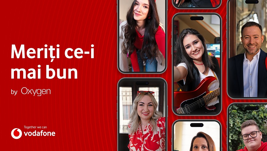 Oxygen semnează o nouă campanie de loializare pentru Vodafone România – Meriți ce-i mai bun