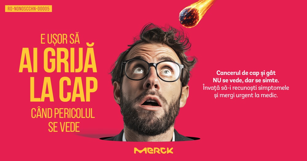 Merck România: campania de conștientizare a simptomelor cancerului de cap și gât