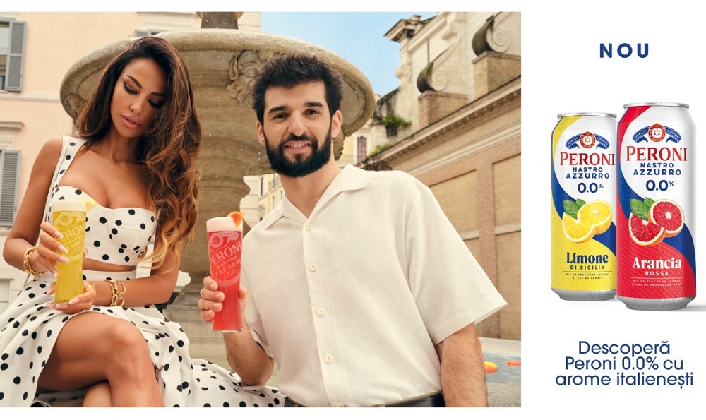 Gama Peroni Nastro Azzurro fără alcool are două noi sortimente: Limone di Sicilia și Arancia Rossa