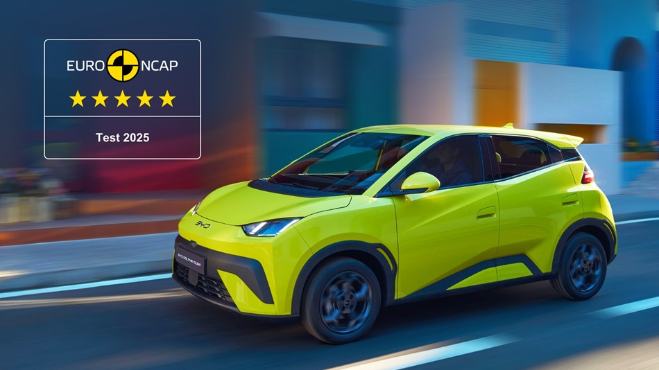 BYD DOLPHIN SURF a obținut punctajul maxim la testele de siguranță Euro NCAP