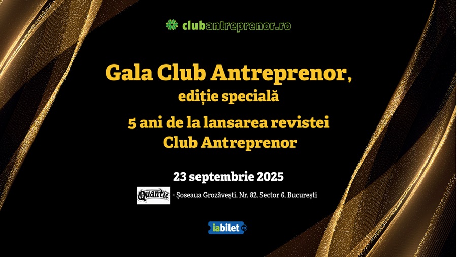Revista Club Antreprenor aniversează 5 ani: Gală specială organizată la Clubul Quantic