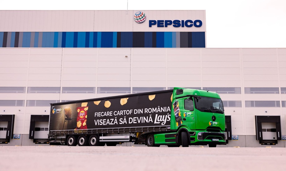 PepsiCo investește în transportul sustenabil, alegând camionul electric Mercedes-Benz eActros 600