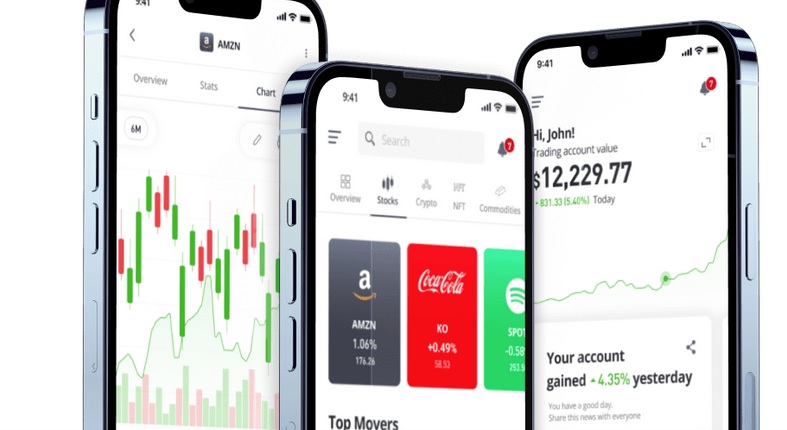 eToro a introdus tranzacționarea 24/5 pentru toate acțiunile S&P 500 și Nasdaq 100