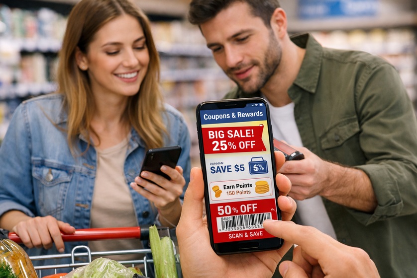 Bătălia promoțiilor în supermarketuri și hipermarketurilor se duce în aplicațiile de mobil ale retailerilor, cu puncte și cupoane