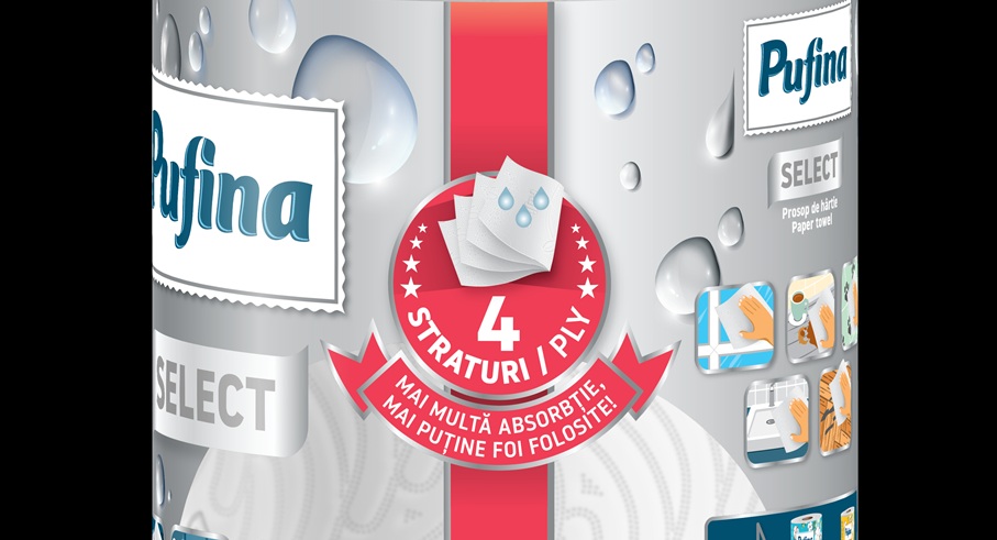 Pufina SELECT, noua gamă de prosoape de bucătărie cu 4 straturi, completează portofoliul brandului românesc