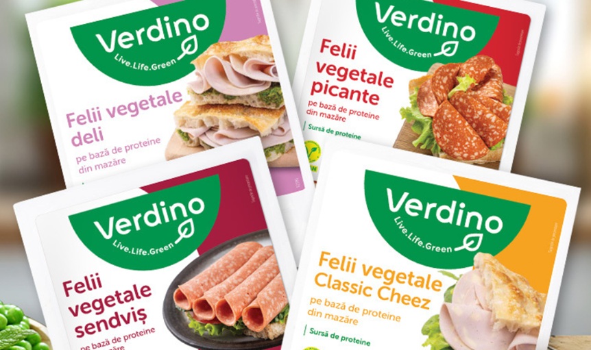 Noi variante de felii vegetale Verdino pe bază de proteine de mazăre, în Auchan și Kaufland