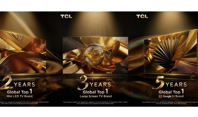 TCL și-a consolidat în 2025 poziția de lider global pe piața televizoarelor în 3 categorii